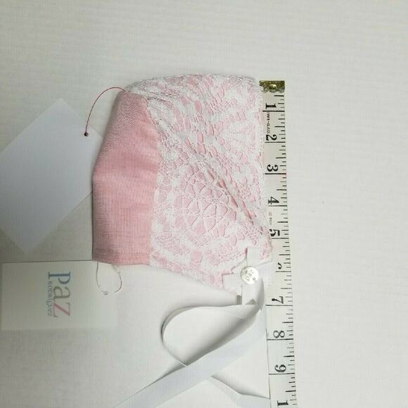 NWT Paz Rodriguez Lace Bonnet | 12 months - Picture 9 of 11